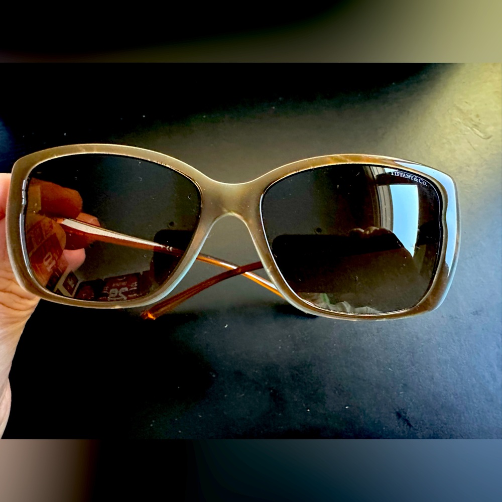 Tiffany & Co. Brown Gradient Rectangular Women's Sunglasses